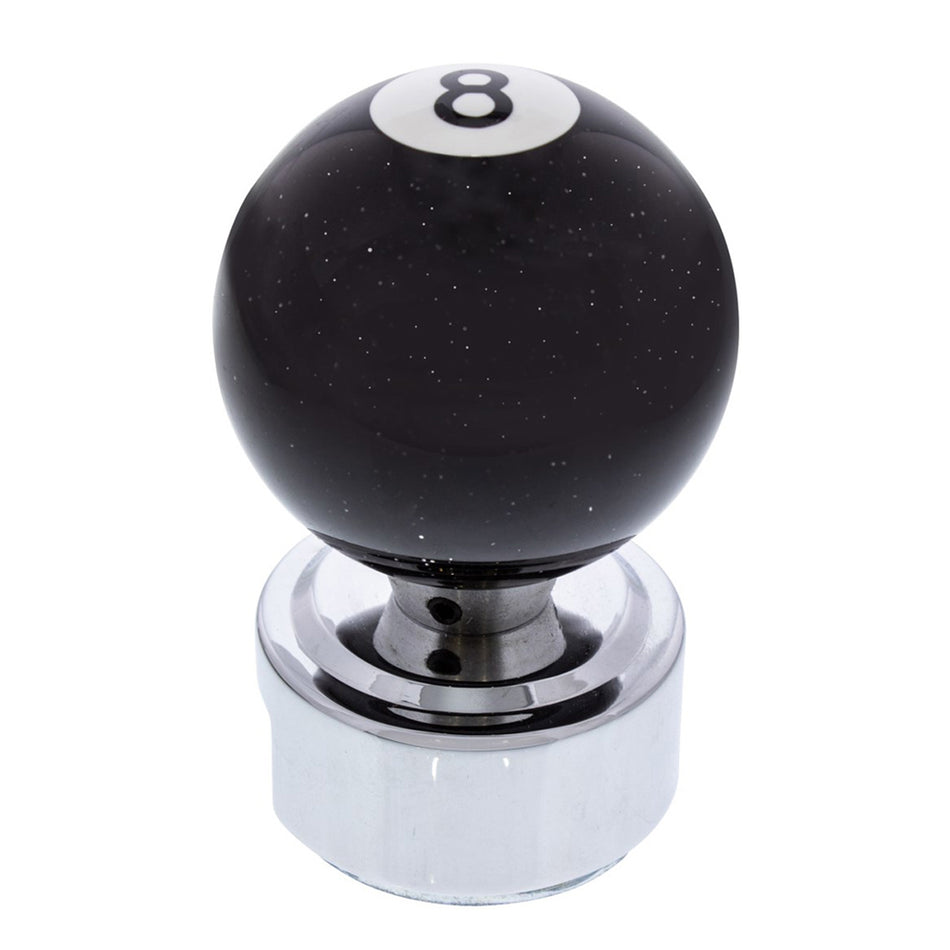 United Pacific - #8 Pool Ball Gearshift Knob With Glitter For 13/15/18 Speed Eaton Style Shifters