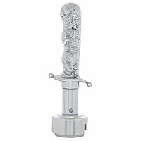United Pacific - Skull Dagger Gearshift Knob With 13/15/18 Speed Adapter (Chrome)