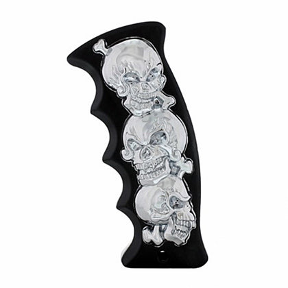 United Pacific - Skulls Pistol Grip Gearshift Knob (Black/Chrome)
