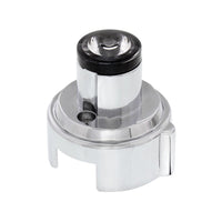 Austin Style Gun Cylinder Gearshift Knob With LED 13/15/18 Speed Adapter (Chrome) - Amber, Red, Blue or White