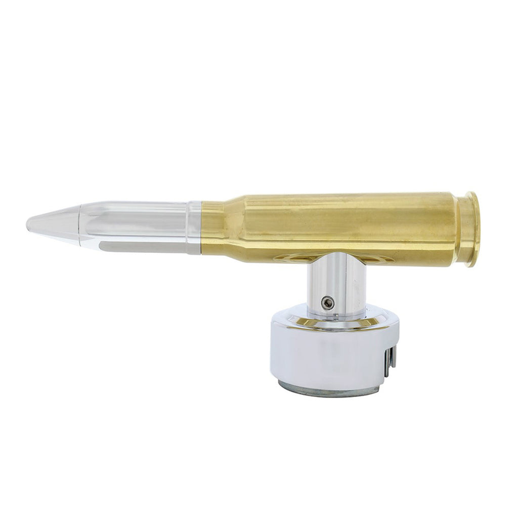 United Pacific - 50 Caliber Bullet T-Handle Gearshift Knob With 13/15/18 Speed Adapter