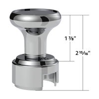 Thread-On Gearshift Knob & Adapter For Eaton Fuller Style 13/15/18 Shifter (Chrome)