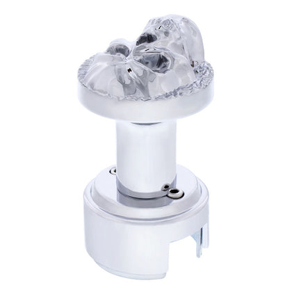 Skull Thread-On Gearshift Knob With 13/15/18 Speed Adapter (Chrome)