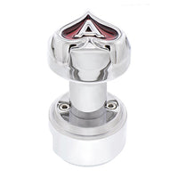 Ace of Spade Thread-On Gearshift Knob With 13/15/18 Speed Adapter (Chrome)
