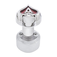 Ace of Spade Thread-On Gearshift Knob With 13/15/18 Speed Adapter (Chrome)