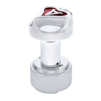 Ace of Spade Thread-On Gearshift Knob With 13/15/18 Speed Adapter (Chrome)