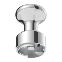 Thread-On Gearshift Knob With 9/10 Speed Adapter & USA Flag Sticker (Chrome)