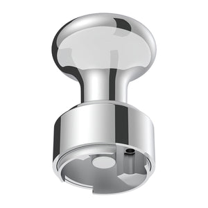 Thread-On Gearshift Knob With 9/10 Speed Adapter & Texas Flag Sticker (Chrome)