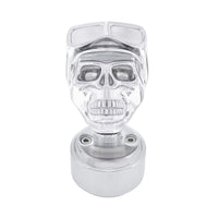 Skull Biker Thread-On Shift Knob & Adapter For Eaton Fuller Style 9/10 Shifter (Chrome)