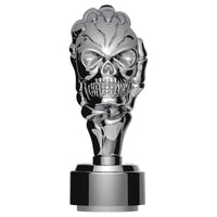 Thread-On Skull Gearshift Knob With 9/10 Speed Adapter (Chrome)