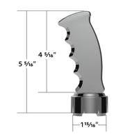 Thread-On Pistol Grip Gearshift Knob With Chrome 9/10 Speed Adapter (Chrome, Indigo Blue or Candy Red)