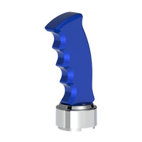 Thread-On Pistol Grip Gearshift Knob With Chrome 9/10 Speed Adapter (Chrome, Indigo Blue or Candy Red)