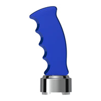 Thread-On Pistol Grip Gearshift Knob With Chrome 9/10 Speed Adapter (Chrome, Indigo Blue or Candy Red)
