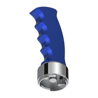 Thread-On Pistol Grip Gearshift Knob With Chrome 9/10 Speed Adapter (Chrome, Indigo Blue or Candy Red)