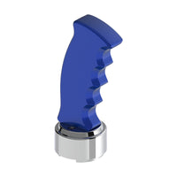 Thread-On Pistol Grip Gearshift Knob With Chrome 9/10 Speed Adapter (Chrome, Indigo Blue or Candy Red)