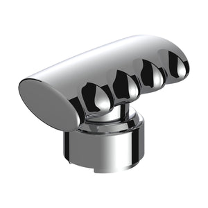 Thread-On T-Shape Gearshift Knob With Chrome 9/10 Speed Adapter (Chrome, Blue or Red)