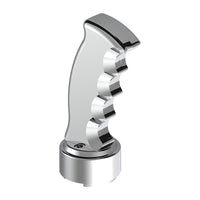Thread-On Pistol Grip Gearshift Knob With Chrome 13/15/18 Speed Adapter (Chrome, Indigo Blue, or Candy Red)
