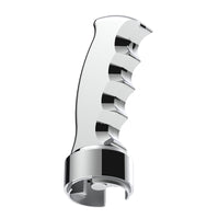 Thread-On Pistol Grip Gearshift Knob With Chrome 13/15/18 Speed Adapter (Chrome, Indigo Blue, or Candy Red)