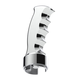 Thread-On Pistol Grip Gearshift Knob With Chrome 13/15/18 Speed Adapter (Chrome, Indigo Blue, or Candy Red)