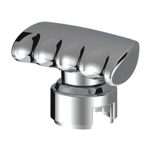 Thread-On T-Shape Gearshift Knob With Chrome 13/15/18 Speed Adapter (Chrome, Indigo Blue or Candy Red)