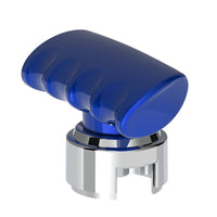 Thread-On T-Shape Gearshift Knob With Chrome 13/15/18 Speed Adapter (Chrome, Indigo Blue or Candy Red)