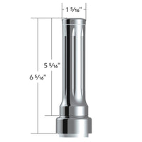Thread-On Dallas Style Gearshift Knob With 9/10 Speed Adapter (Chrome/Vertical)