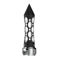 Thread-On Daytona Style Spike Gearshift Knob With LED 13/15/18 Speed Adapter - Amber, Red, Blue or White LEDs (Black)