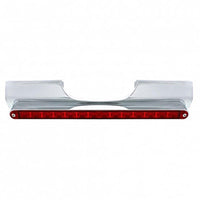 Motorcycle Rear Signal Light Bar With 14 LED 12" Light Bar - Red LEDs (Red, Clear or Chrome Lens)
