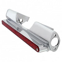 Motorcycle Rear Signal Light Bar With 14 LED 12" Light Bar - Red LEDs (Red, Clear or Chrome Lens)
