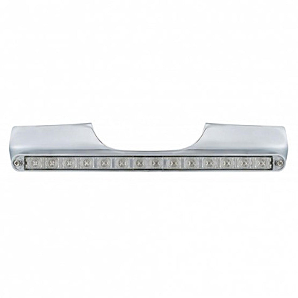 Motorcycle Rear Signal Light Bar With 14 LED 12" Light Bar - Red LEDs (Red, Clear or Chrome Lens)