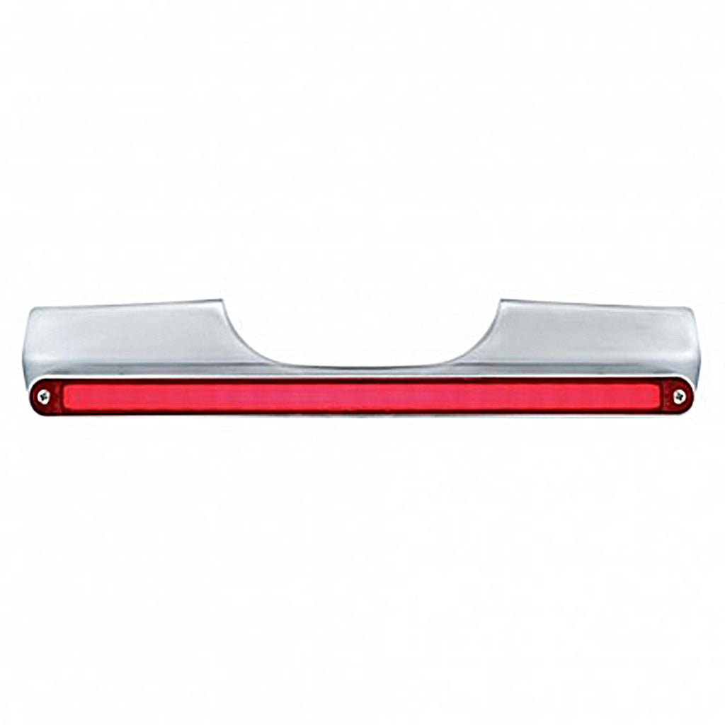 Motorcycle Rear Signal Light Bar With 24 LED 12" GloLight Bar - Red LEDs (Red or Clear Lens)