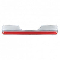 Motorcycle Rear Signal Light Bar With 24 LED 12" GloLight Bar - Red LEDs (Red or Clear Lens)