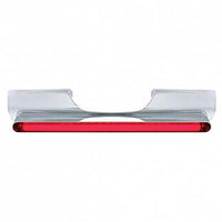 Motorcycle Rear Signal Light Bar With 24 LED 12" GloLight Bar - Red LEDs (Red or Clear Lens)