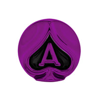 Ace Of Spades Air Valve Knob w Colored Inlays (Various Colors)