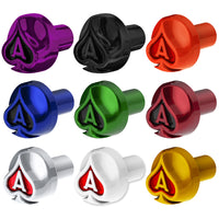 Ace Of Spades Air Valve Knob w Colored Inlays (Various Colors)