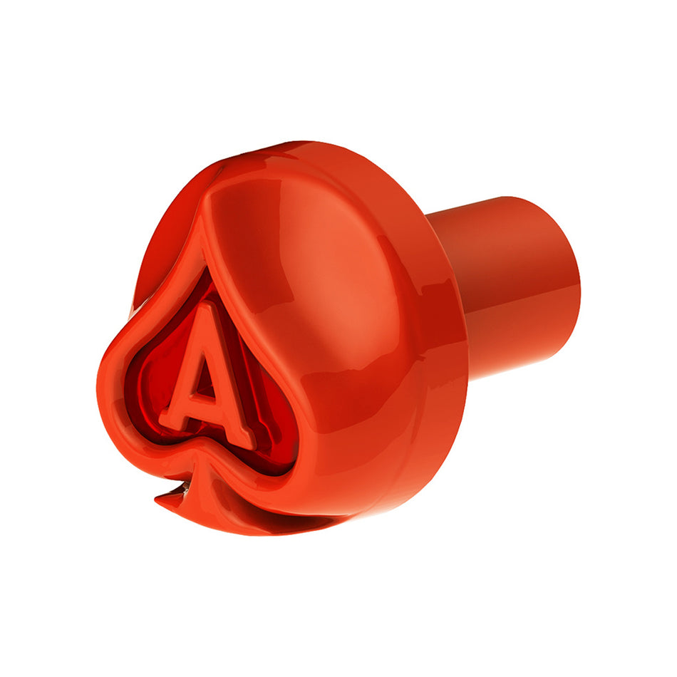 Ace Of Spades Air Valve Knob w Colored Inlays (Various Colors)