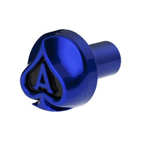 Ace Of Spades Air Valve Knob w Colored Inlays (Various Colors)