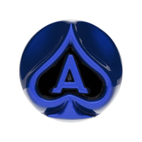 Ace Of Spades Air Valve Knob w Colored Inlays (Various Colors)