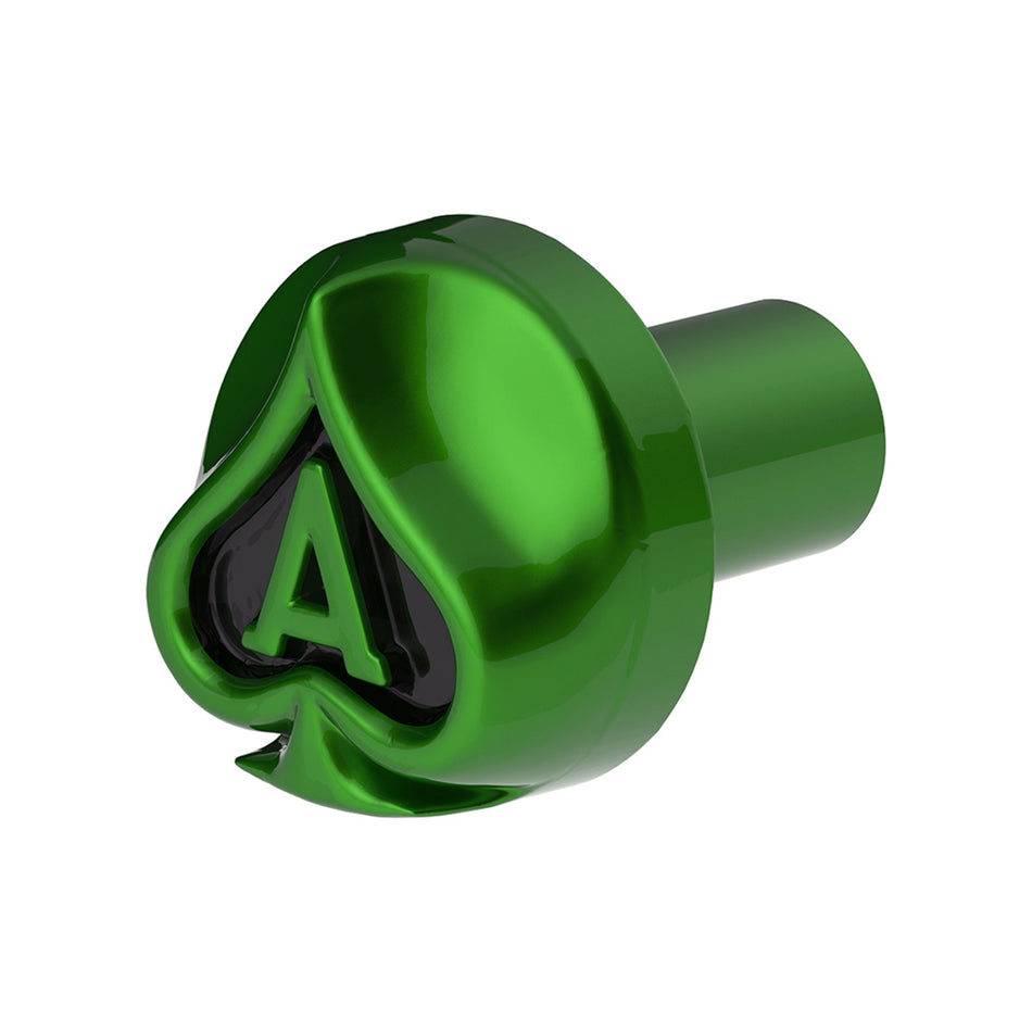 Ace Of Spades Air Valve Knob w Colored Inlays (Various Colors)