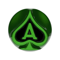 Ace Of Spades Air Valve Knob w Colored Inlays (Various Colors)