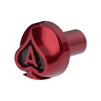 Ace Of Spades Air Valve Knob w Colored Inlays (Various Colors)