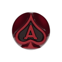 Ace Of Spades Air Valve Knob w Colored Inlays (Various Colors)