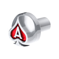 Ace Of Spades Air Valve Knob w Colored Inlays (Various Colors)