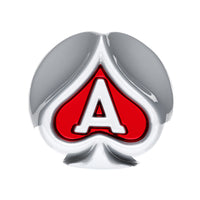 Ace Of Spades Air Valve Knob w Colored Inlays (Various Colors)