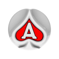 Ace Of Spades Air Valve Knob w Colored Inlays (Various Colors)