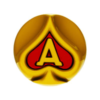 Ace Of Spades Air Valve Knob w Colored Inlays (Various Colors)