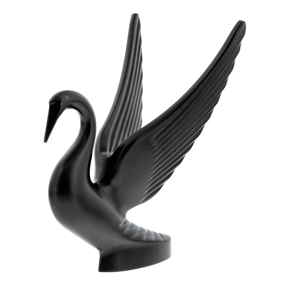 United Pacific - Die-Cast Swan Hood Ornament (Matte Black)