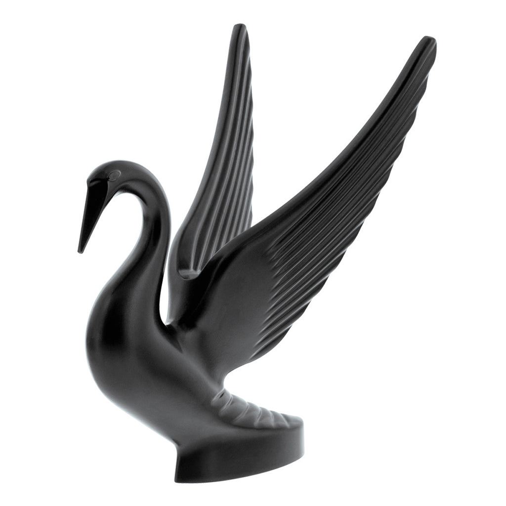 United Pacific - Die-Cast Swan Hood Ornament (Matte Black)