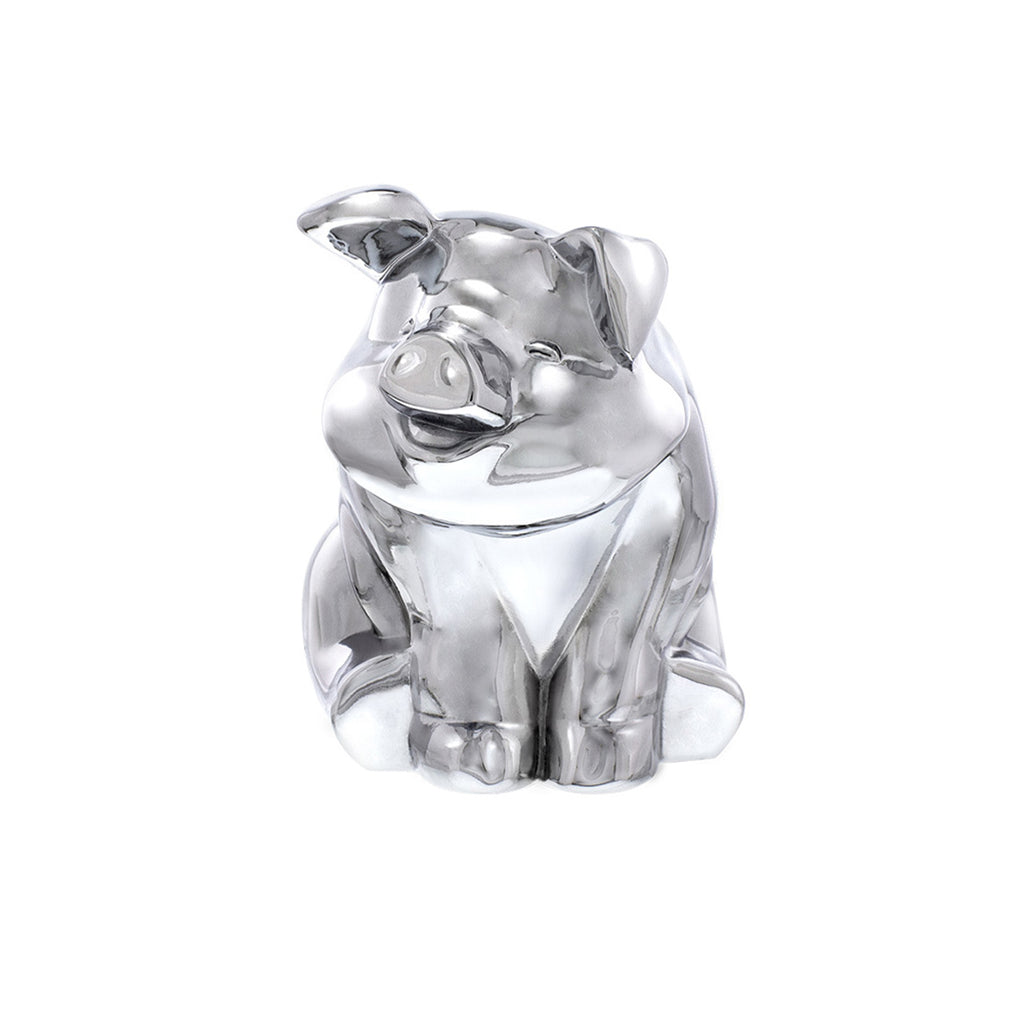 United Pacific - Die-Cast Sitting Pig Hood Ornament (Chrome or Black)