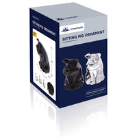 United Pacific - Die-Cast Sitting Pig Hood Ornament (Chrome or Black)